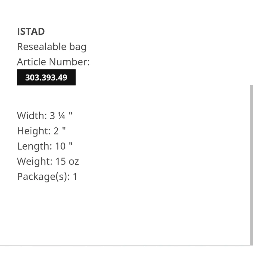 2 boxes Ikea istad reusable bags 3qt and 1qt